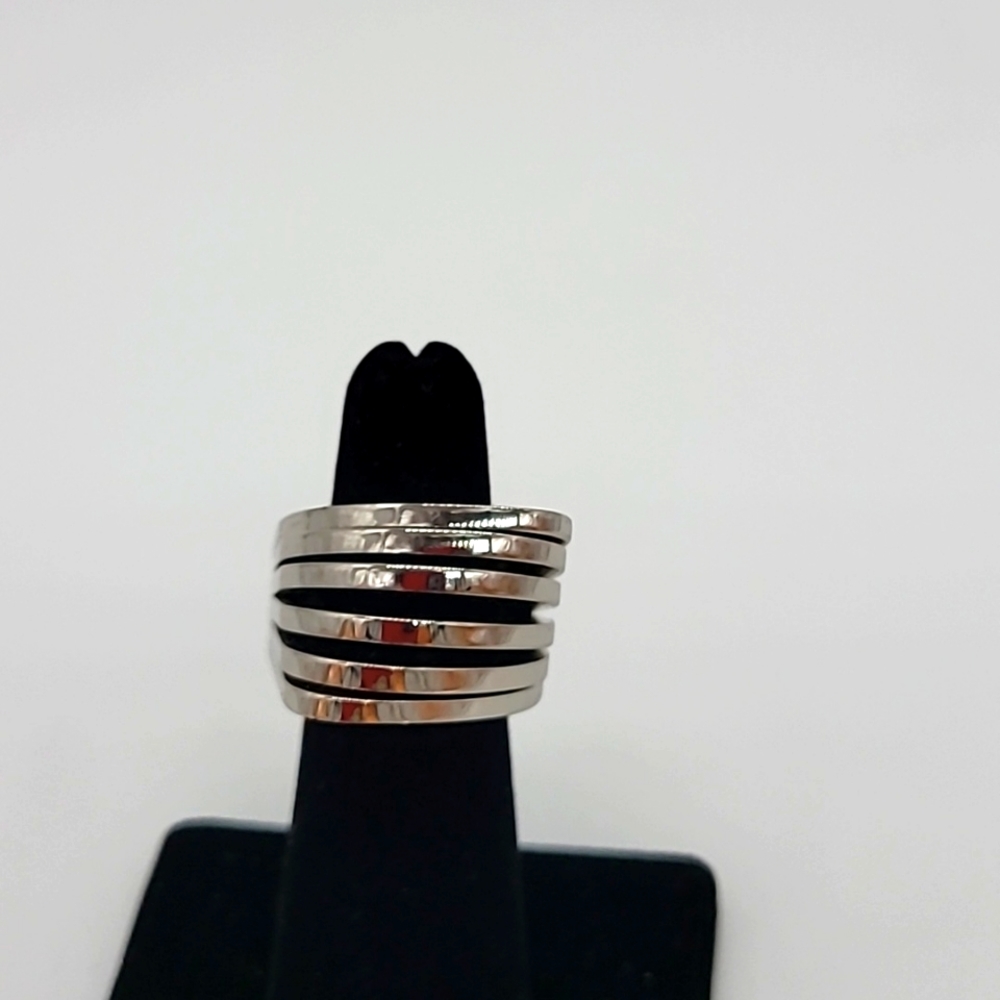 Vita Fede Futuro Cut Ring 24K Gold-Plated NEW